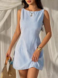 Veneza — Striped Mini Dress